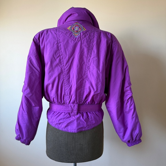 Must Have Vintage 80s/90s Obermeyer Retro ski jacket in bold purple 💜 - Picture 2 of 15
